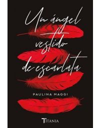 9257-UN ANGEL VESTIDO DE ESCARLATA