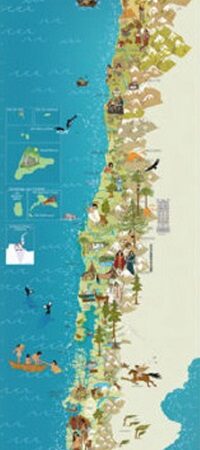 4190-MAPA DE CHILE PUEBLOS ORIGINARIOS