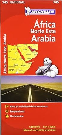 53749-MAPA AFRICA NORTE ESTE ARABIA / 745 NATI