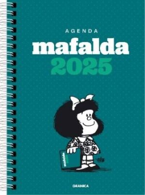 59264-AGENDA MAFALDA 2025 ANILLADA COLUMNA VERDE