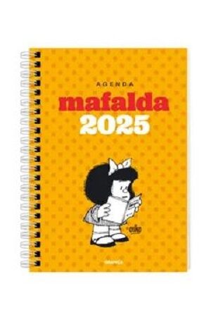 59262-AGENDA MAFALDA 2025 ANILLADA MODULOS AMARILLA