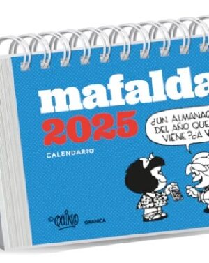59234-CALENDARIO MAFALDA 2025 ESCRITORIO TURQUESA