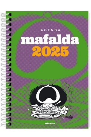 59246-AGENDA MAFALDA 2025 ANILLADA FEMINISTA VERDE-GRIS