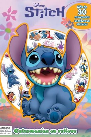 61141-DISNEY STITCH CALCOMANIAS EN RELIEVE